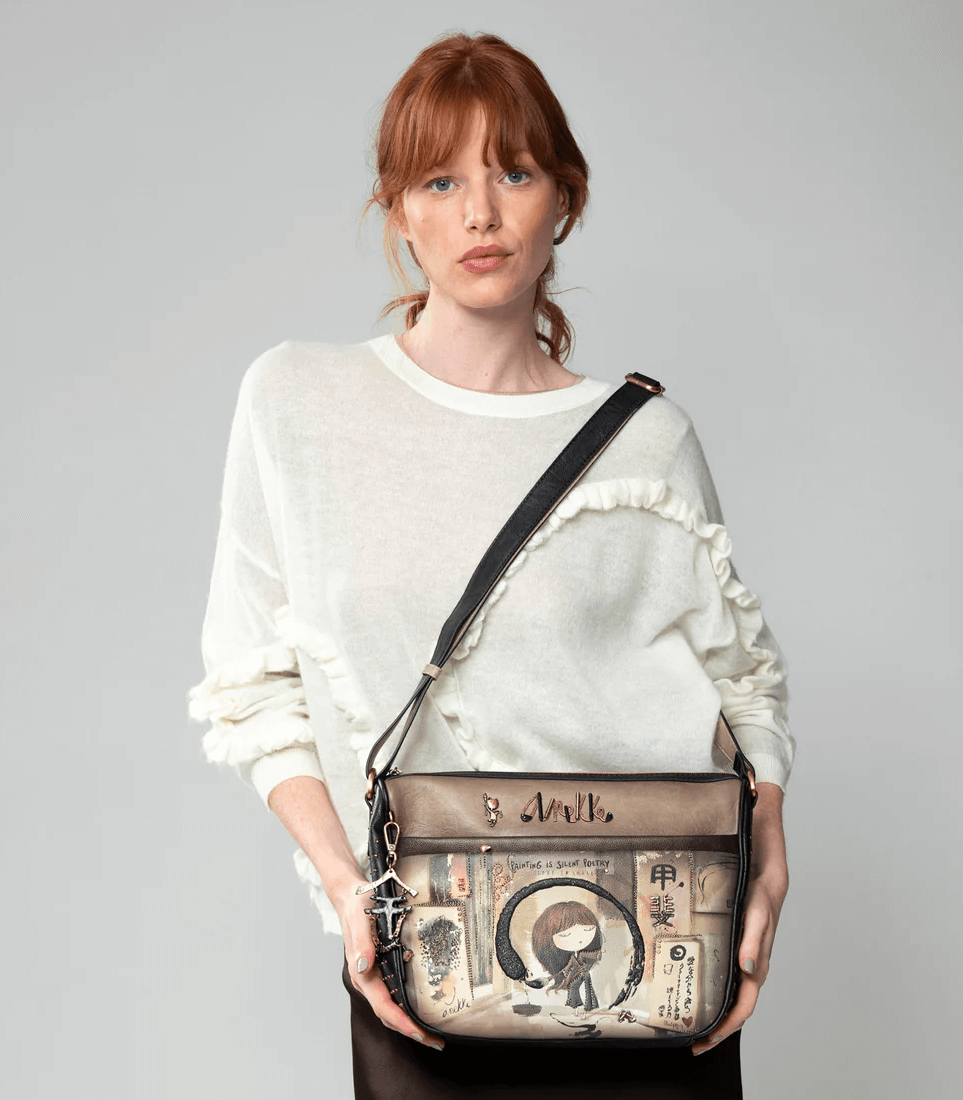 BOLSO BANDOLERA GRANDE ANEKKE SHÖEN POETRY - Imagen 3