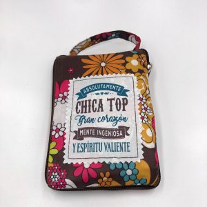 BOLSA PARA LA COMPRA CON FRASE CHICA TOP