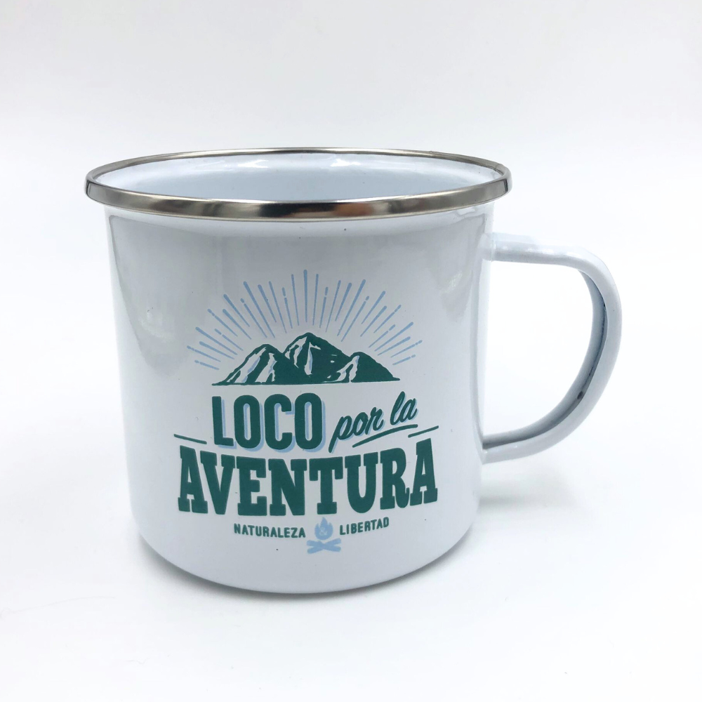 TAZA ESMALTADA PERSONALIZADA AVENTURA