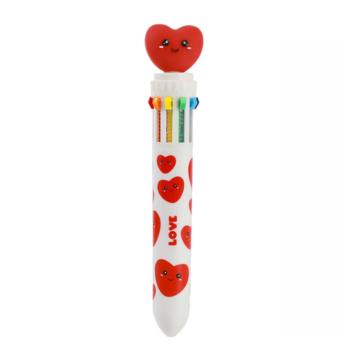 BOLÍGRAFO 10 COLORES CORAZÓN ITOTAL
