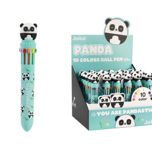 BOLÍGRAFO 10 COLORES OSO PANDA ITOTAL