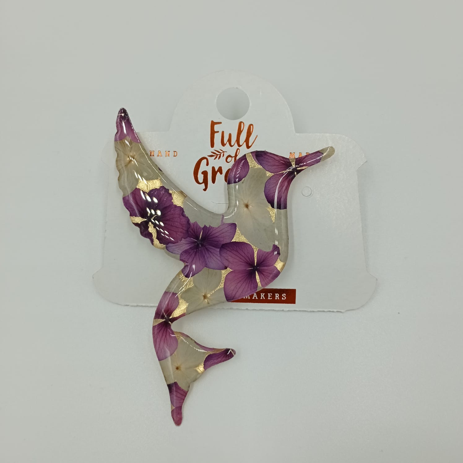BROCHE PÁJARO LILA FULL OF GRACE