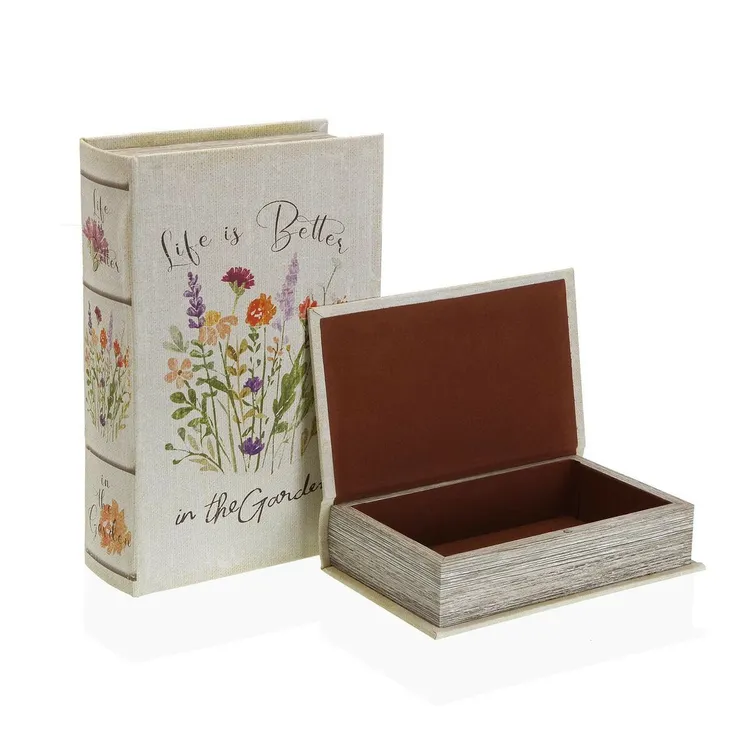 CAJA LIBRO GARDEN 2 TAMAÑOS VERSA