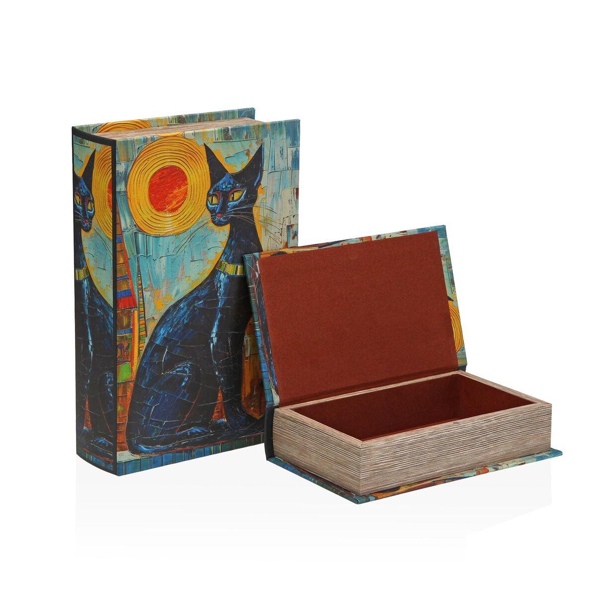 CAJA LIBRO GATO 2 TAMAÑOS VERSA
