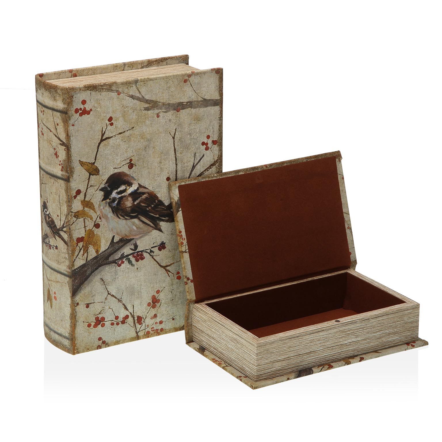 CAJA LIBRO PÁJARO 2 TAMAÑOS VERSA