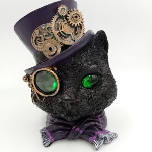 FIGURA DE GATO WICCA CON LUZ