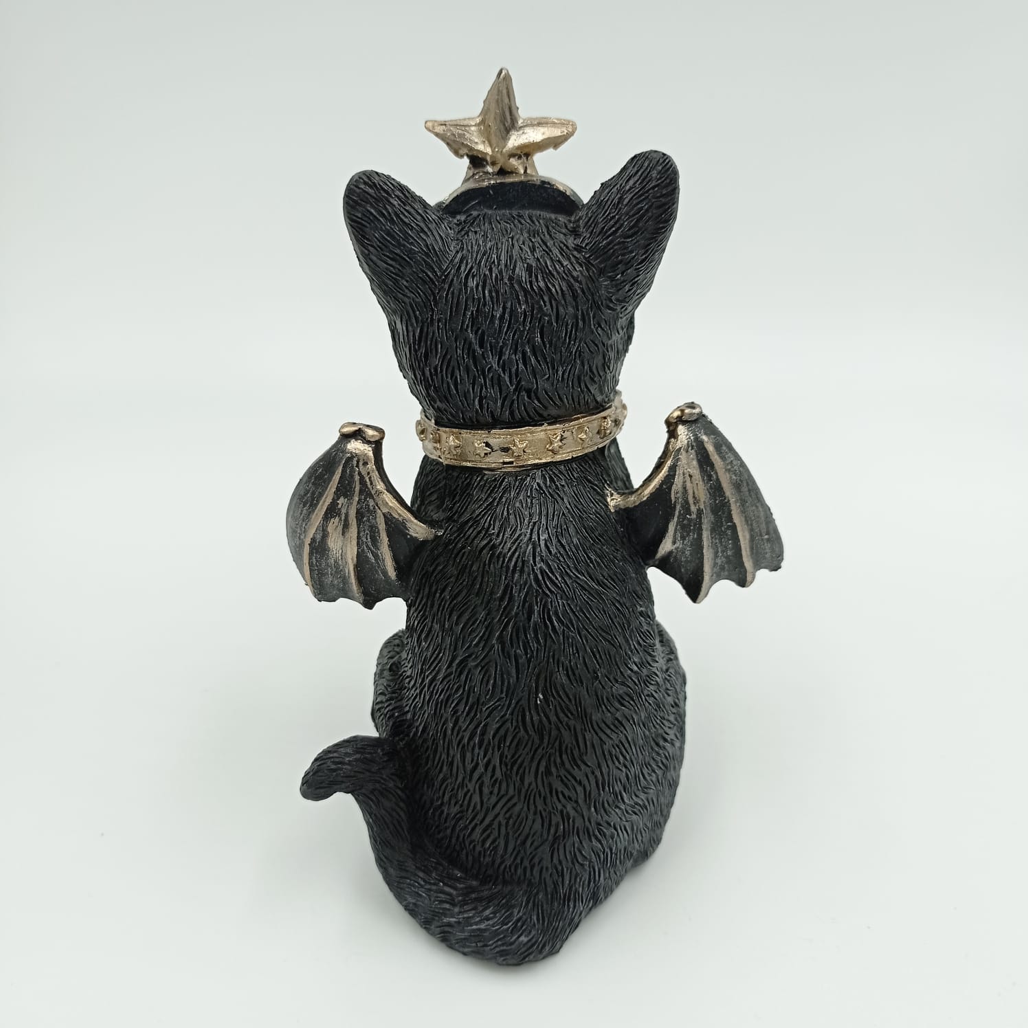 FIGURA DE RESINA GATO WICCA CON ALAS - Imagen 3