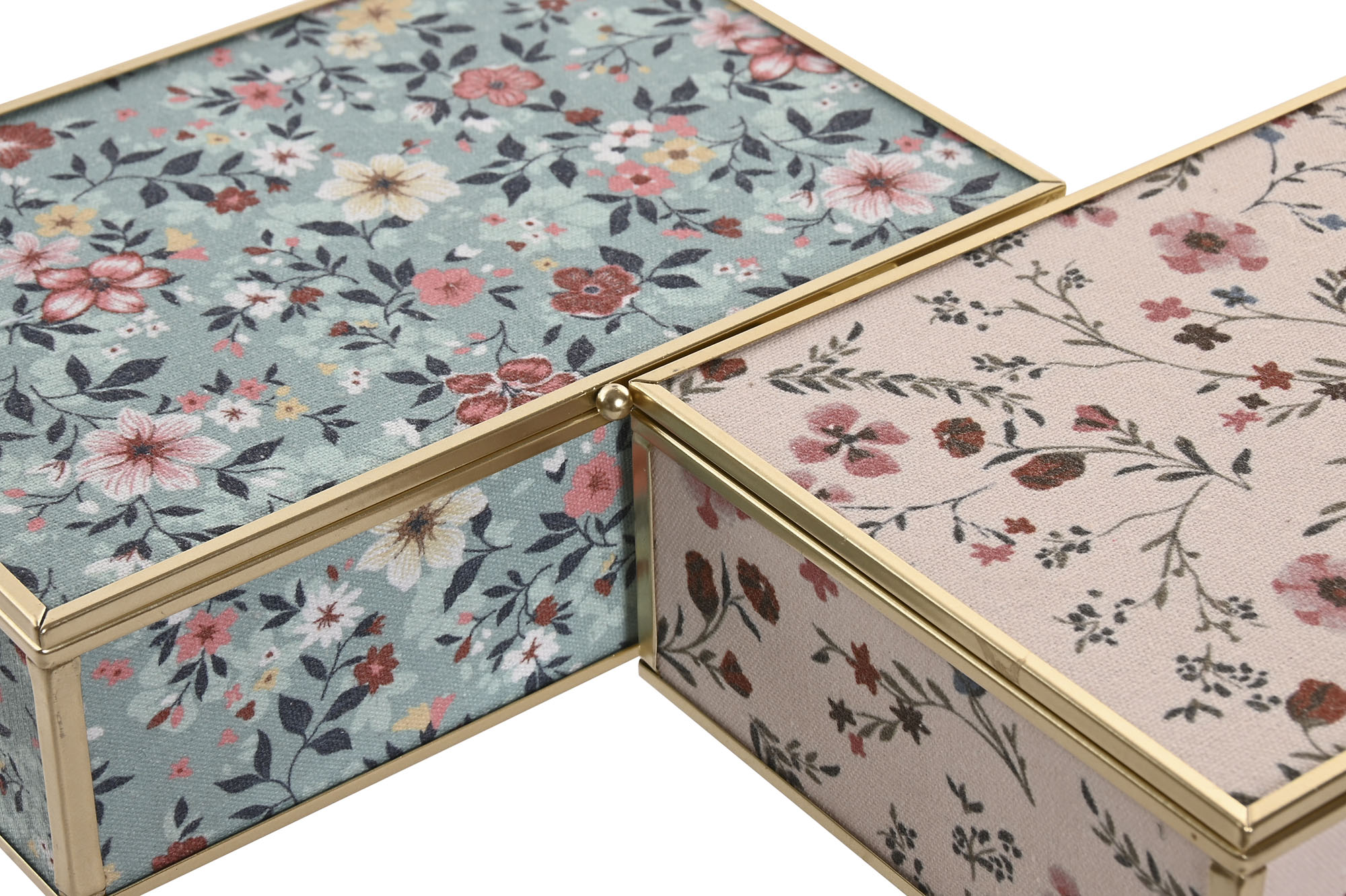JOYERO DE CRISTAL FLORES CON ESPEJO ITEM