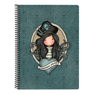 LIBRETA A5 SANTORO GORJUSS BLACK PEARL TAPA DURA