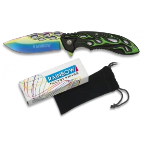 NAVAJA RAINBOW TITANIO CON HOJA DE 8,5CM ALBAINOX