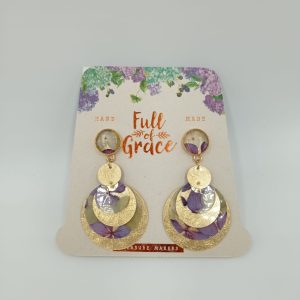 PENDIENTES CAPAS LILA FULL OF GRACE