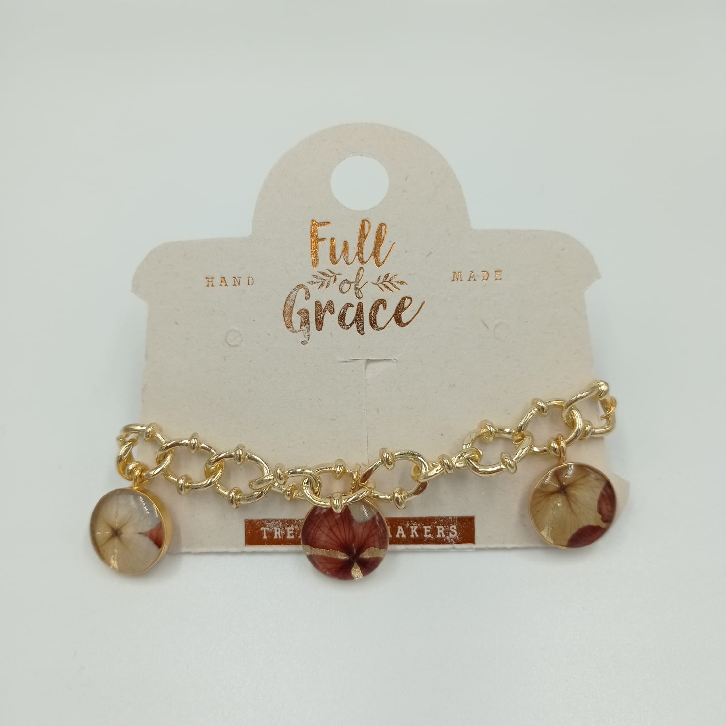 PULSERA FOG CADENA MARRÓN FULL OF GRACE