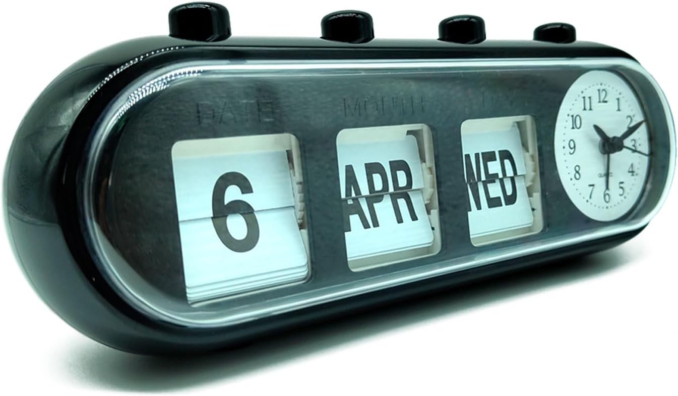 RELOJ DESPERTADOR CON CALENDARIO VINTAGE TIMEMARK - Imagen 3