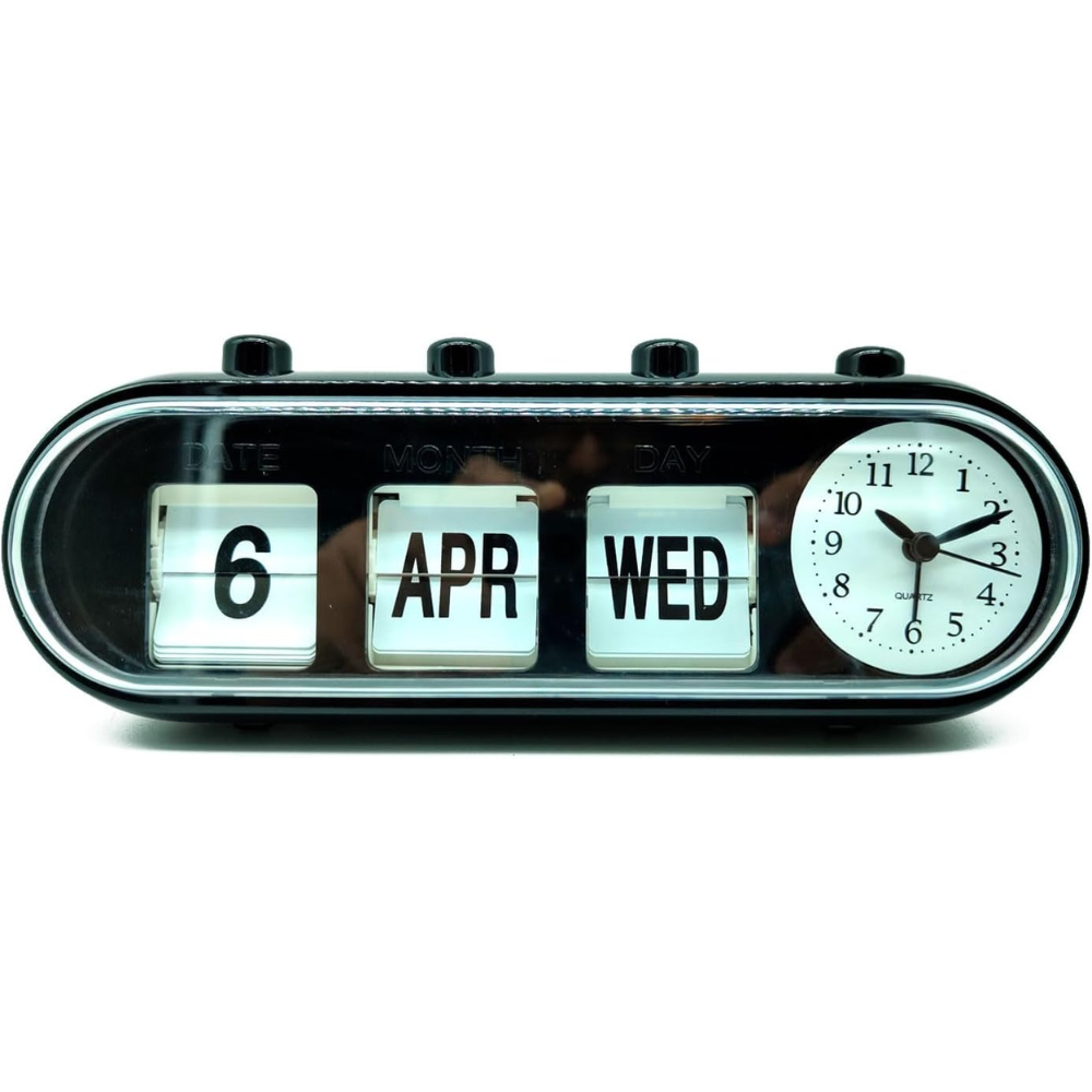 RELOJ DESPERTADOR CON CALENDARIO VINTAGE TIMEMARK