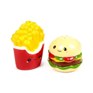 SET SALERO Y PIMENTERO HAMBURGUESA Y PATATAS PUCKATOR