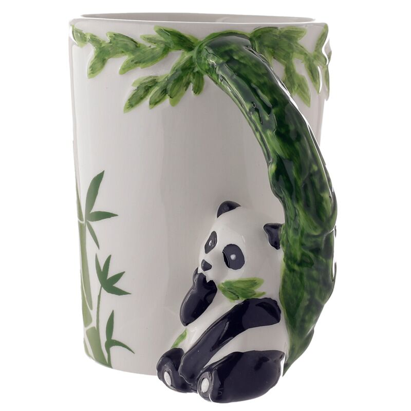 TAZA CON ASA DE OSO PANDA Y BAMBÚ PUCKATOR - Imagen 2