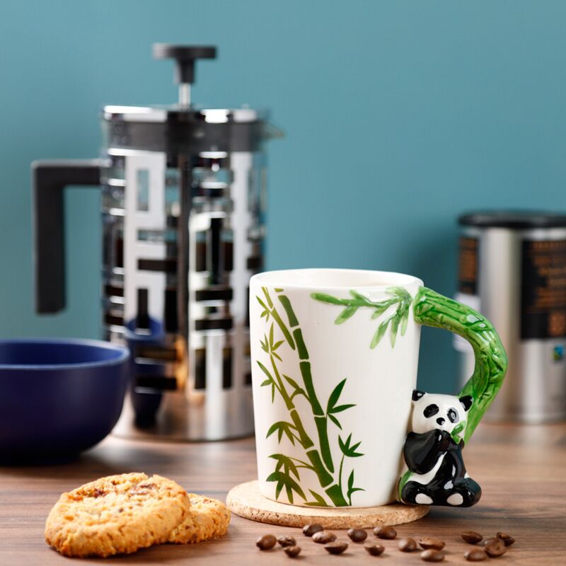 TAZA CON ASA DE OSO PANDA Y BAMBÚ PUCKATOR - Imagen 4