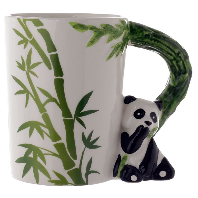 TAZA CON ASA DE OSO PANDA Y BAMBÚ PUCKATOR