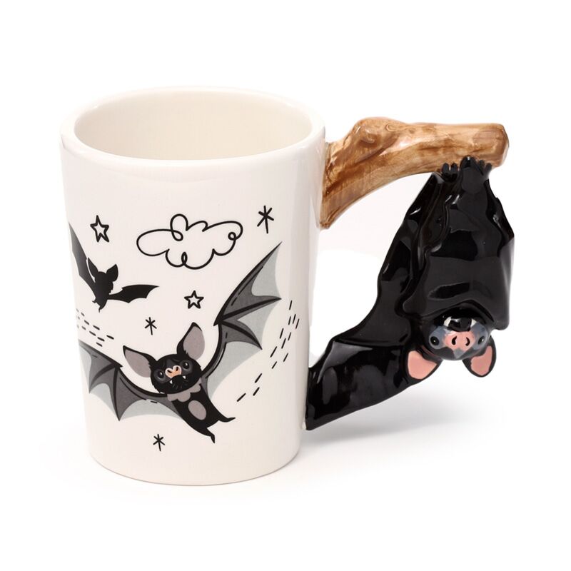 TAZA DE CERÁMICA CON ASA DE MURCIÉLAGO PUCKATOR