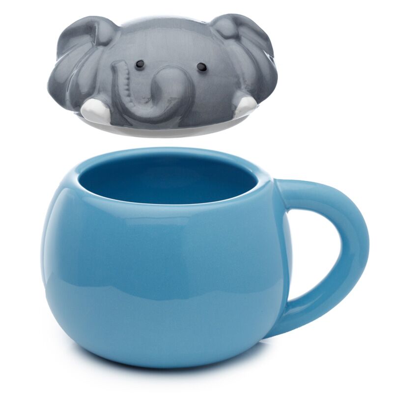 TAZA DE CERÁMICA CON TAPA ELEFANTE PUCKATOR - Imagen 2