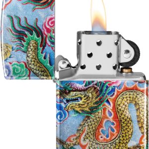 ZIPPO BLUE DRAGON GOLD