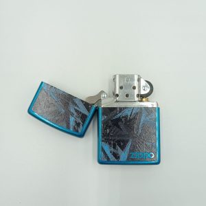 ZIPPO BLUE GEOMETRIC DESIGN