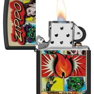 ZIPPO COMIC ZOMBIES DESIGN