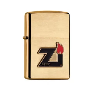 ZIPPO FLAME BRASS LOGO 3D