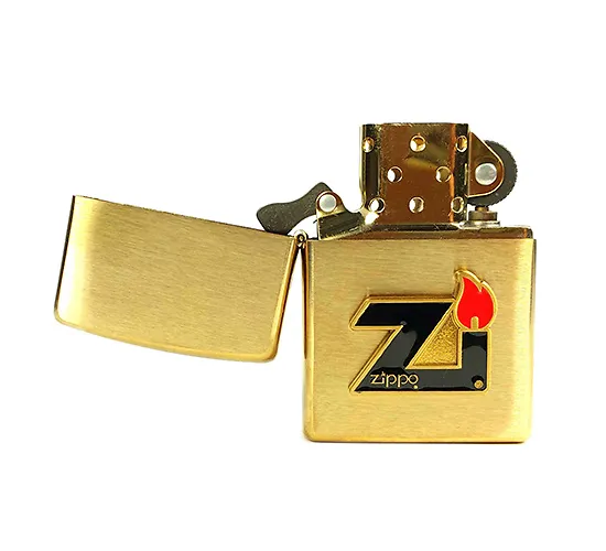ZIPPO FLAME BRASS LOGO 3D - Imagen 4