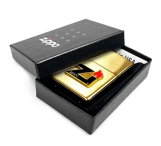 ZIPPO FLAME BRASS LOGO 3D - Imagen 5