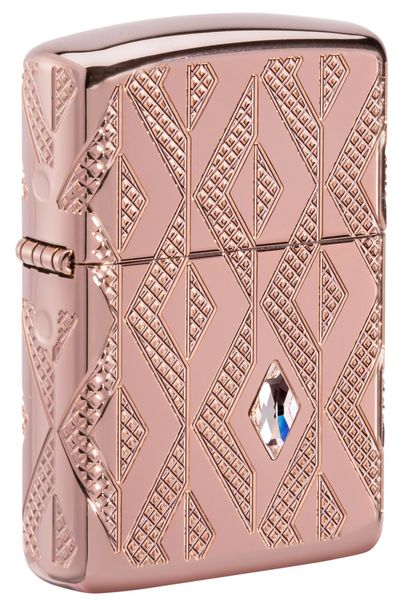 ZIPPO GEOMETRIC DIAMOND PATTERN DESIGN - Imagen 2