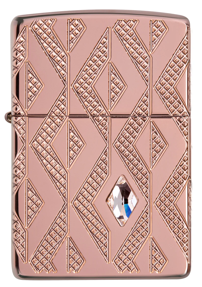 ZIPPO GEOMETRIC DIAMOND PATTERN DESIGN - Imagen 3