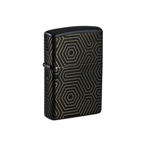 ZIPPO GOLD GEOMETRIC LINES