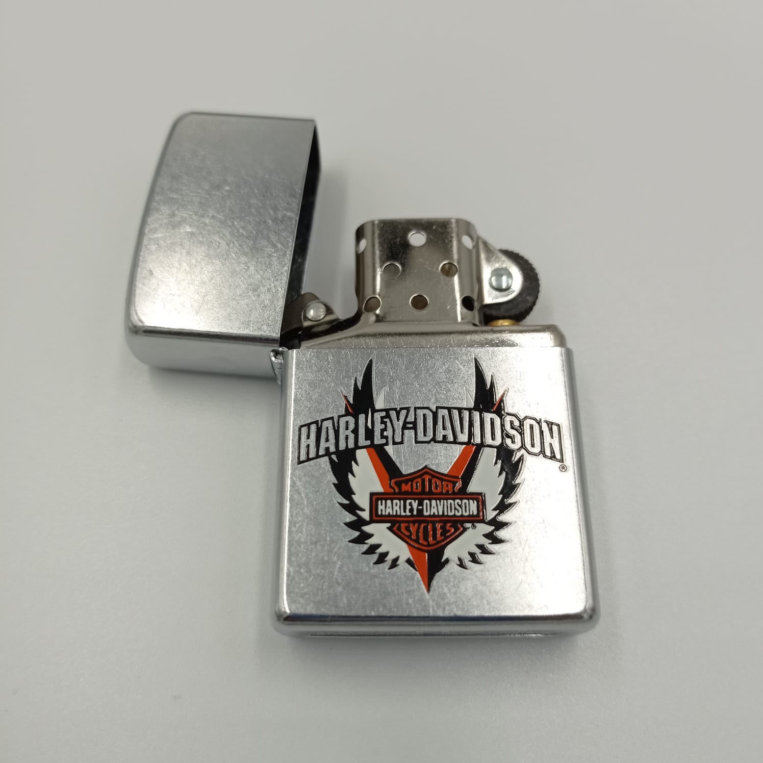ZIPPO HARLEY DAVIDSON ORANGE BLACK - Imagen 3