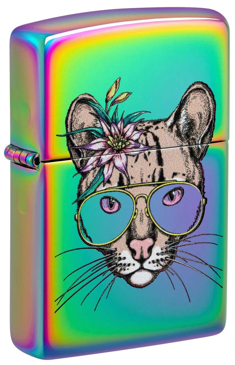 ZIPPO HIPPY CAT DESIGN - Imagen 4
