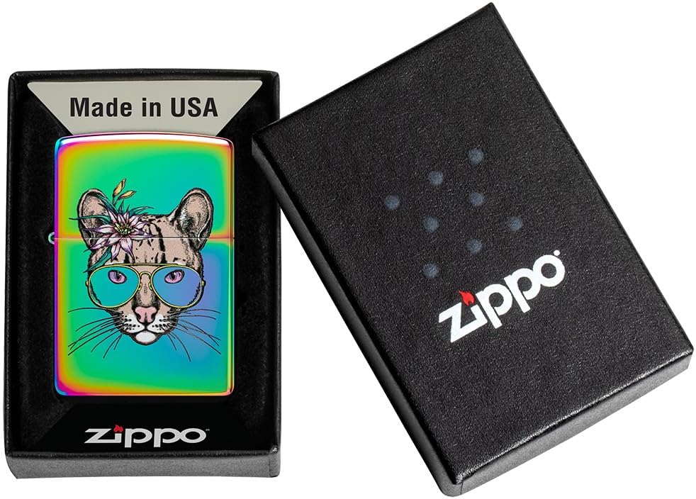ZIPPO HIPPY CAT DESIGN - Imagen 2