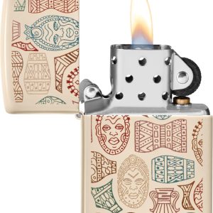 ZIPPO TRIBAL SYMBOL BEIG