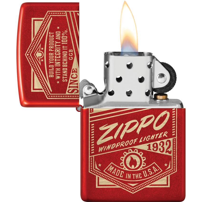 ZIPPO VINTAGE ROJO ORO - Imagen 3