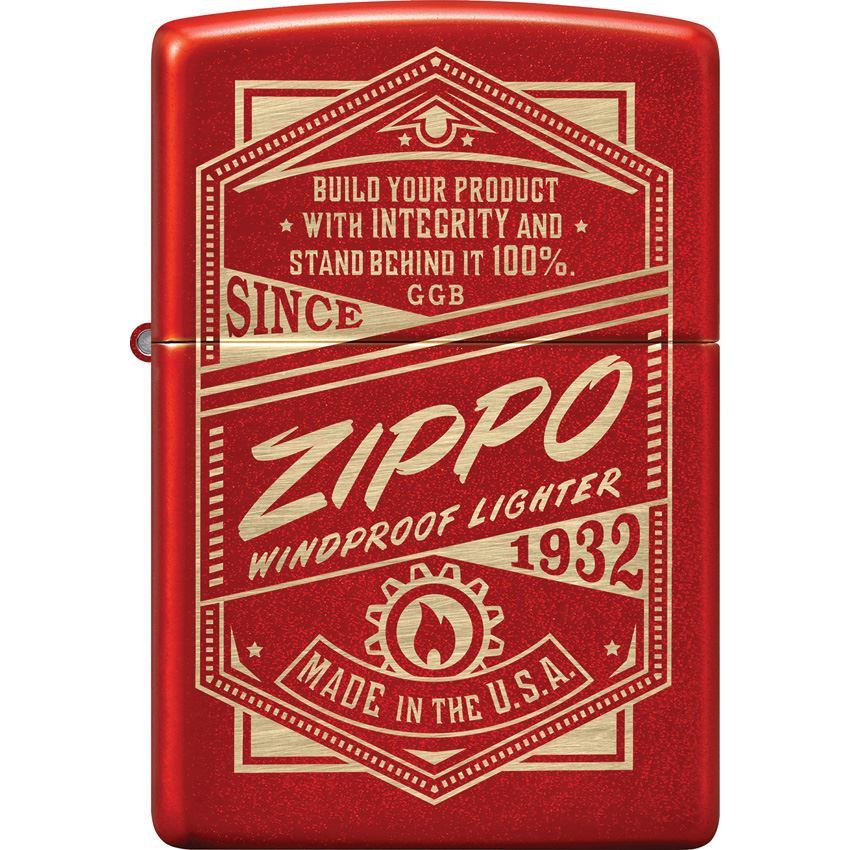 ZIPPO VINTAGE ROJO ORO - Imagen 2