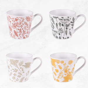 Set Tazas  Galehia de Flores 18cl