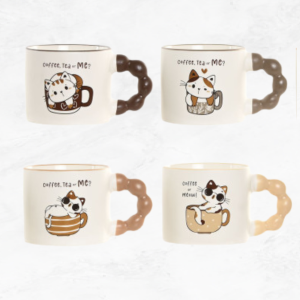Taza Gatos Asas de Bolas