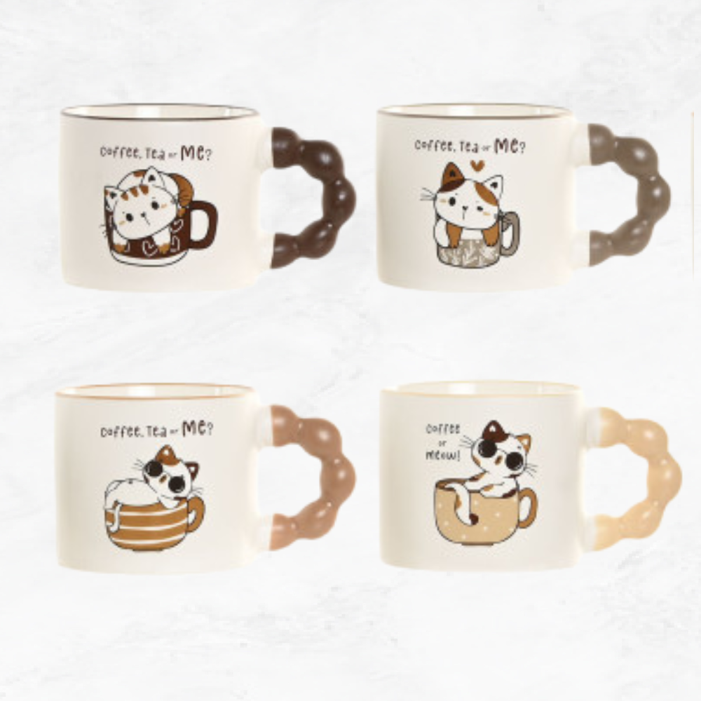 Taza Gatos Asas de Bolas