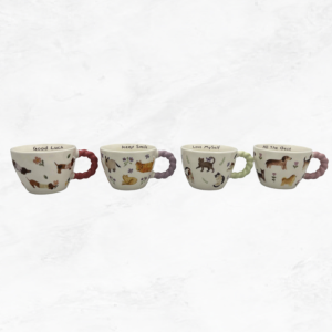 Tazas de Perros & Gatos Asas de Rizo