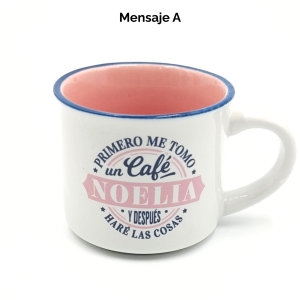 Tazas de Espresso Mujer. 5 mensajes (letra A a la M)